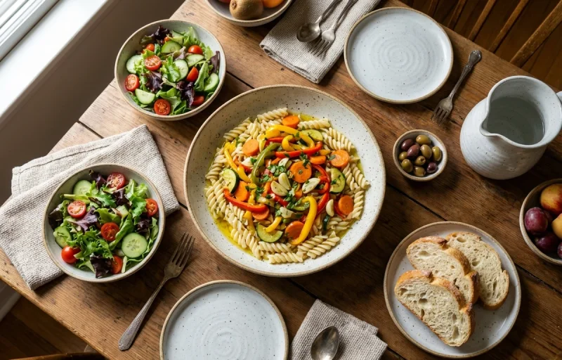 One-Pot Pasta and Vegetables