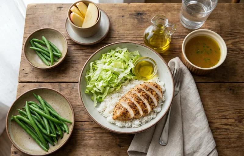 Simple Chicken and Rice Bowl