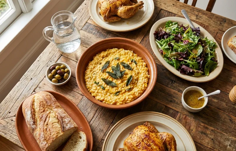 Pumpkin Sage Risotto